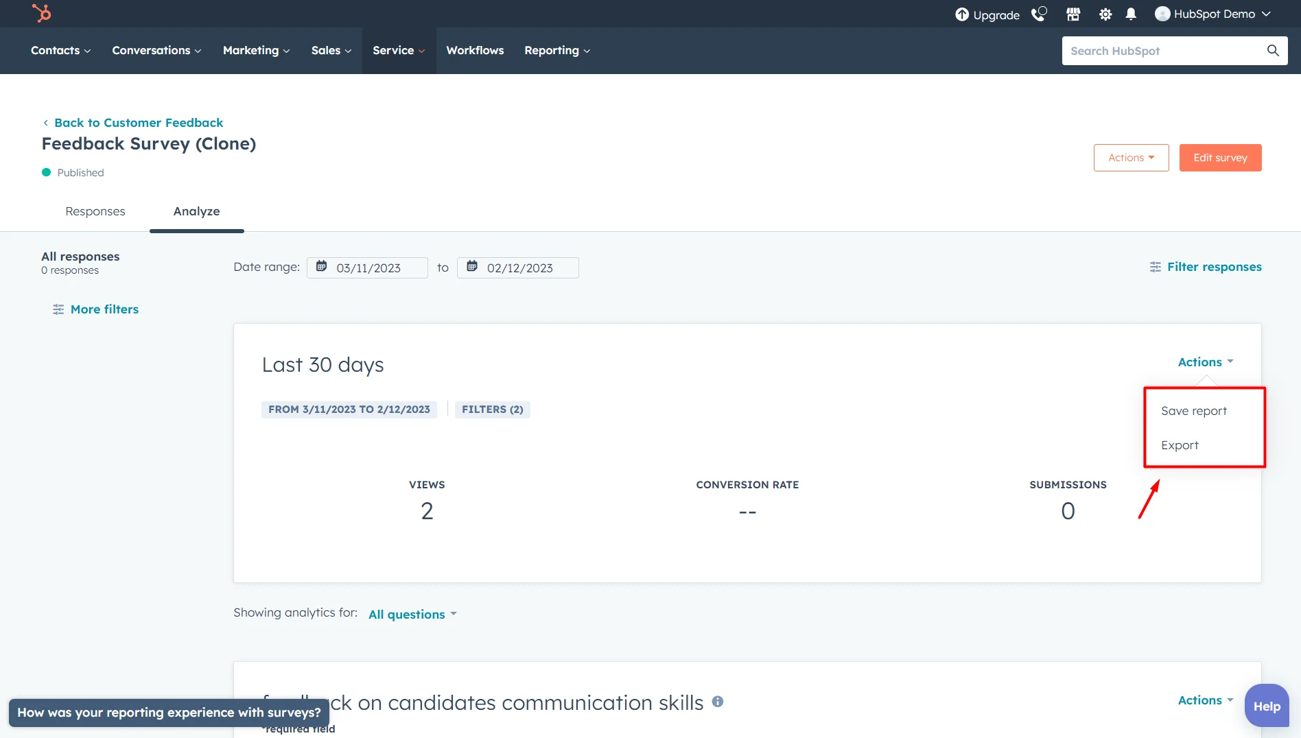 HubSpot Customer Feedback Survey Tool: Get Insights & Boost Conversion 14 export-the-report