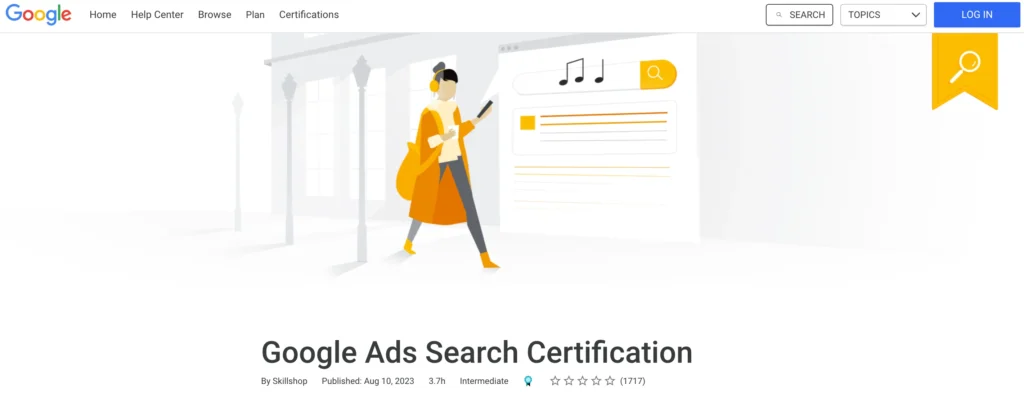 Learn Digital Marketing: Crack the Code to Digital Success in 2024 76 google ads search certifications