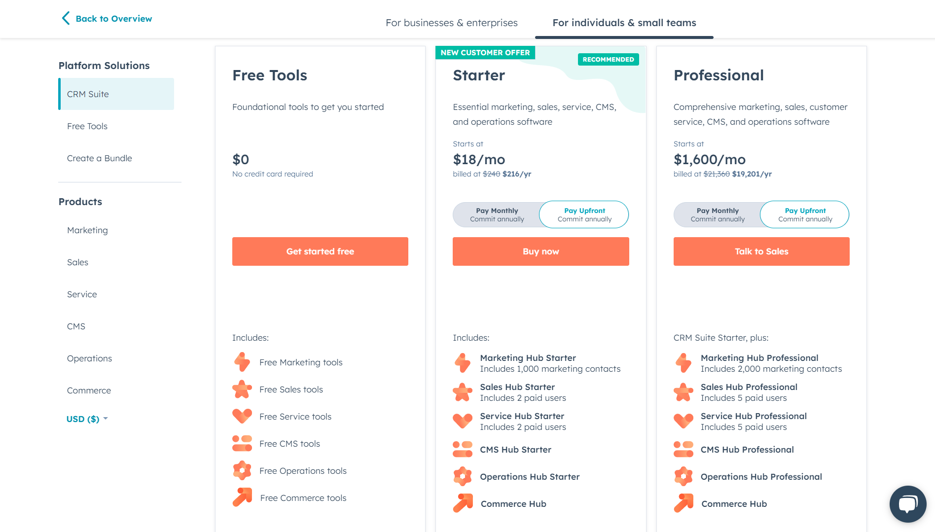 HubSpot vs Monday CRM: Features, Benefits, and the Better Choice 15 hubspot-pricing-plan