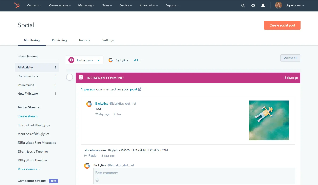 The Ultimate List of Free HubSpot CRM Features for Businesses 12 integration-with-social-media
