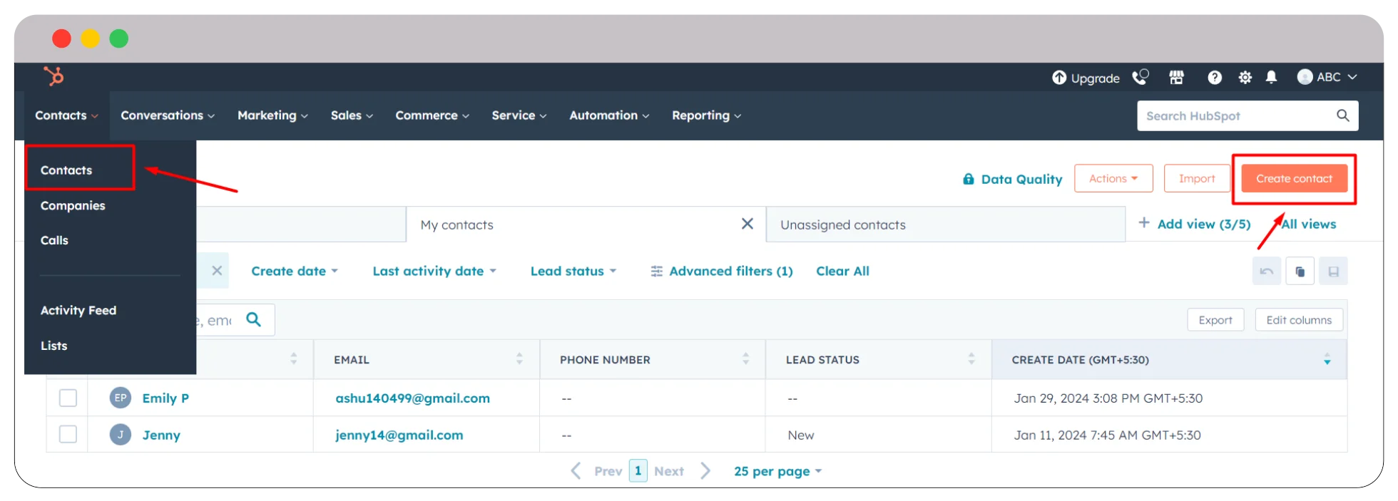 navigate-to-contacts-hubspot-contact-management