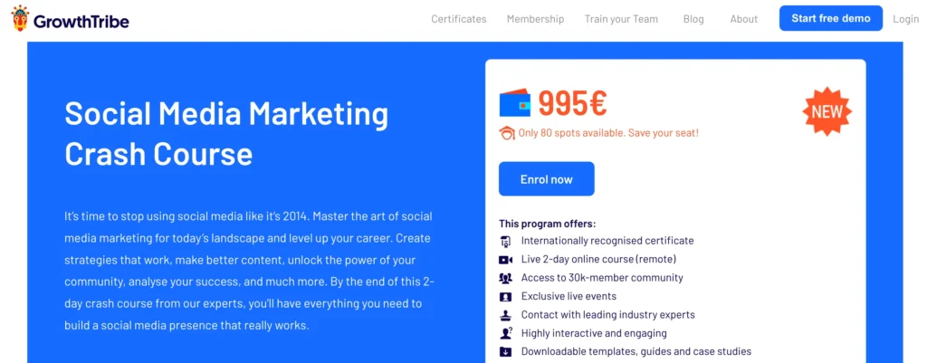 Learn Digital Marketing: Crack the Code to Digital Success in 2024 39 social media marketing crash course