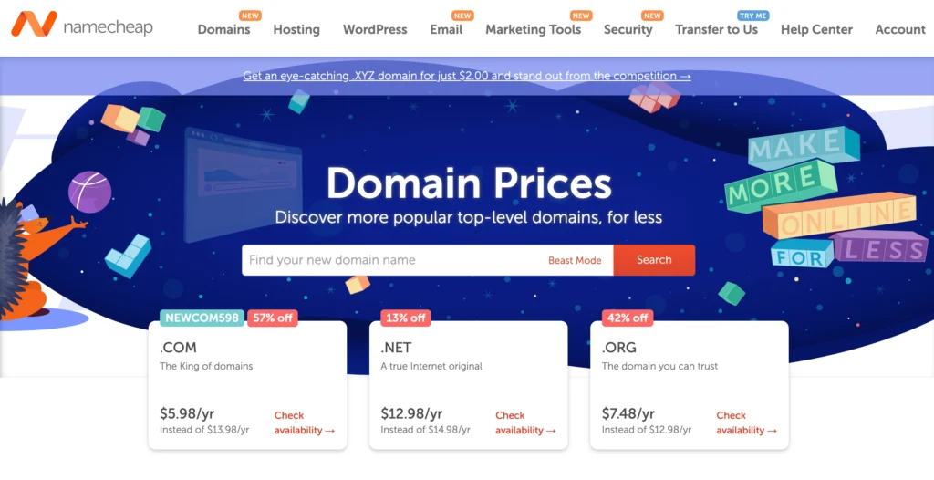 How to buy a website domain namecheap