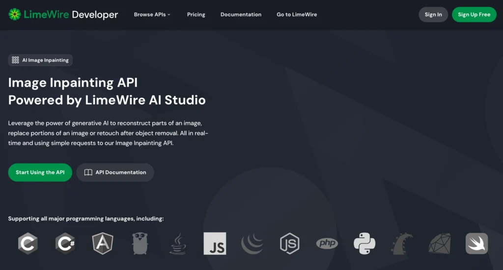 Image Inpainting API