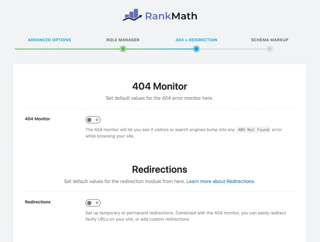 Rank math 404