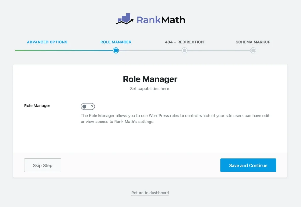Rank math role manager