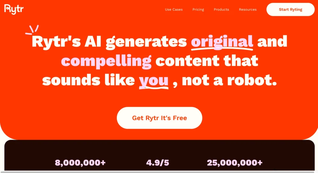 Top 12 Free AI Tools for Affiliate Marketing in 2024 7 Rytr