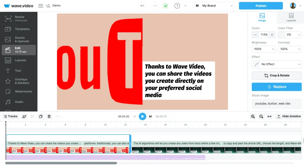 Top 12 Free AI Tools for Affiliate Marketing in 2024 15 Wave video dashboard