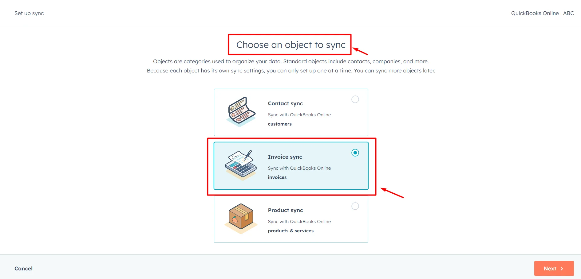choose-an-object-to-sync