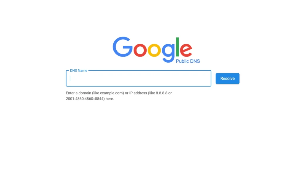 Google public DNS