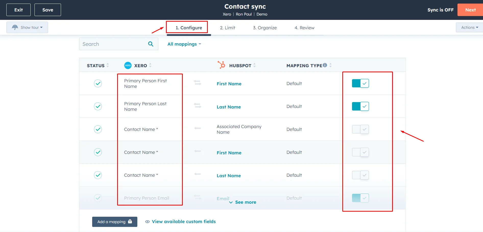 HubSpot Xero Integration: Step-by-step Guide to Sync Data & Create Invoices 7 configure-sync-hubspot-xero-sync