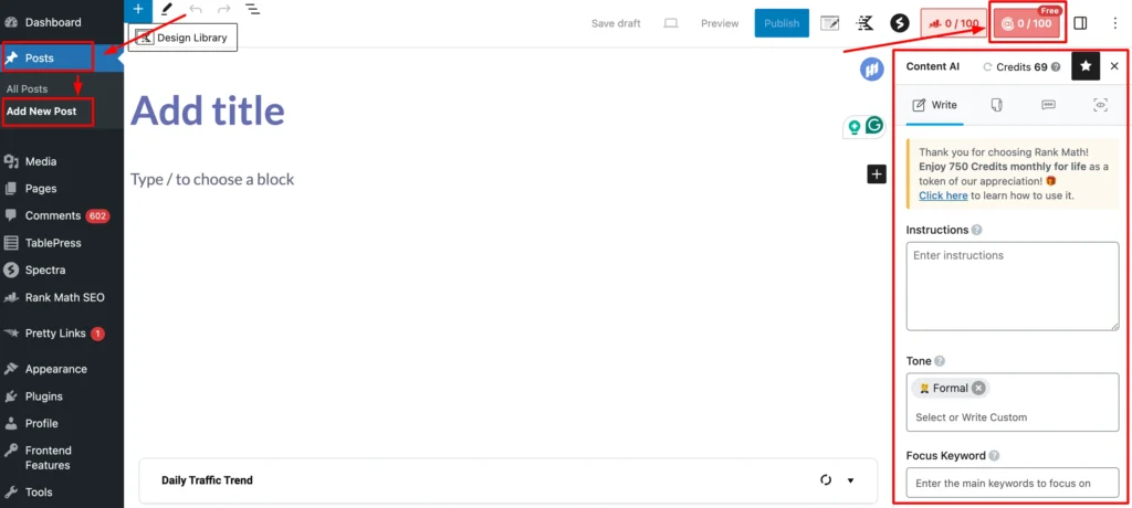 use contentai directly from editor