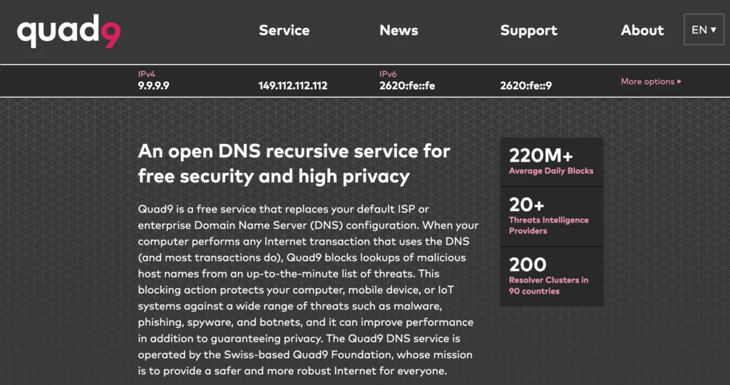 what is a DNS server Quad9