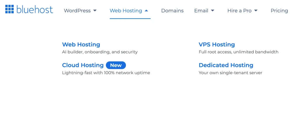 Bluehost Review 2024: Is it the best web hosting platform? 3 Bluehost offerings