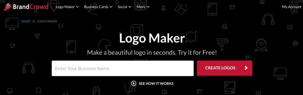 BrandCrowd logo maker