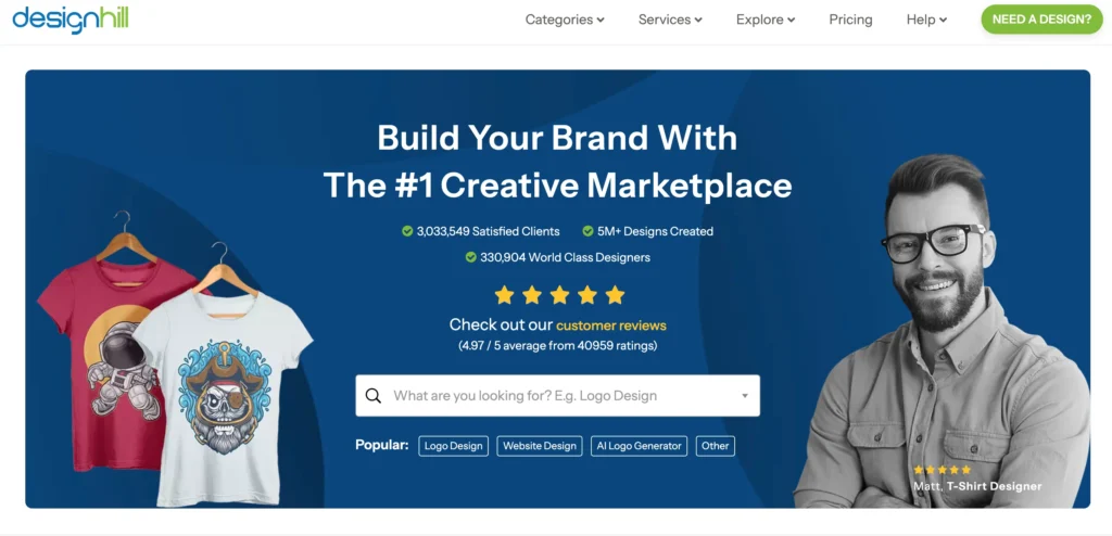 Design vs brandcrowd designhill