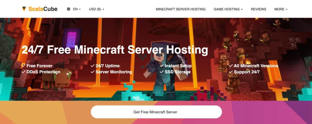 Scalacube free minecraft server hosting