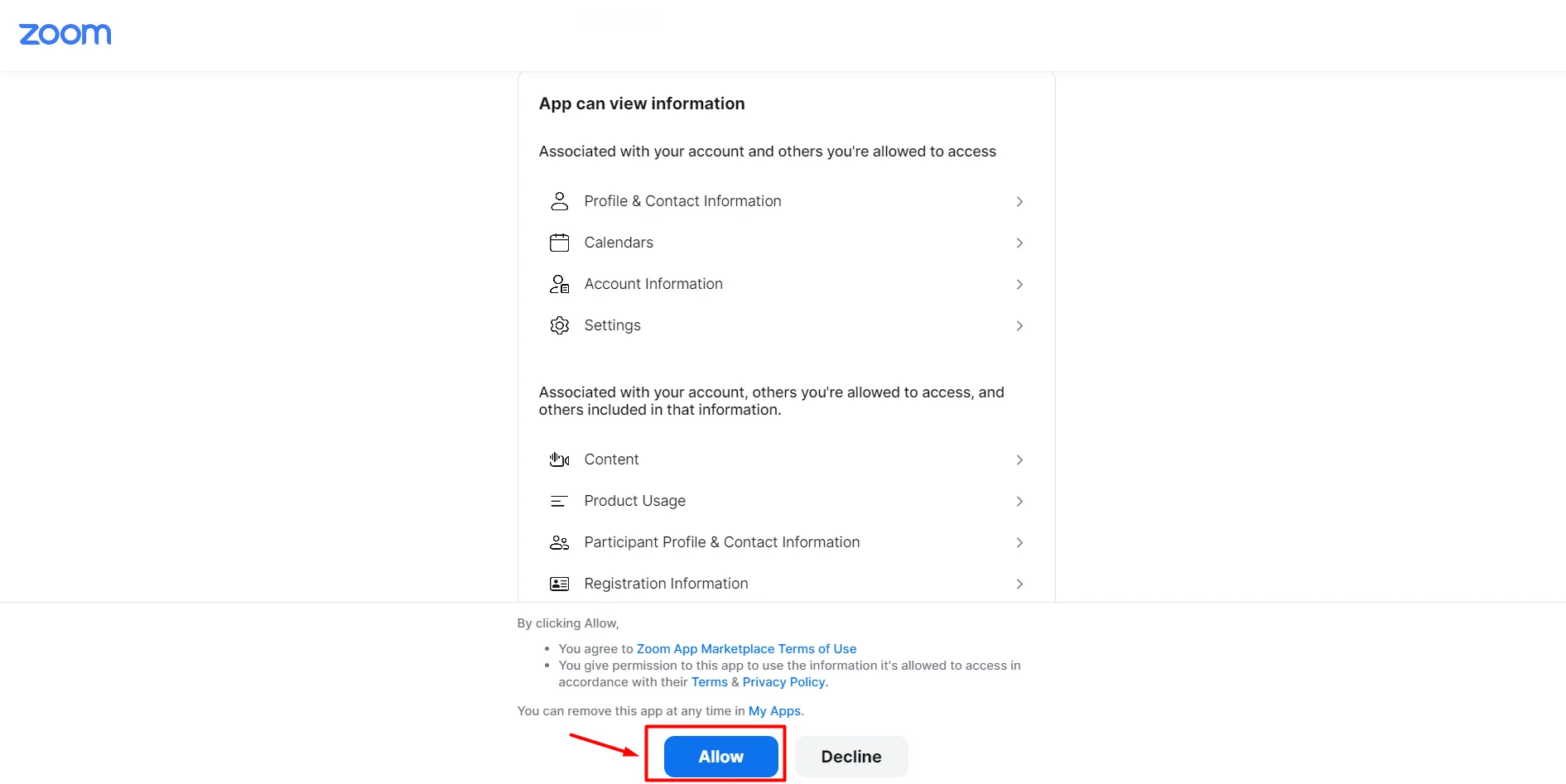 allow-permissions-hubspot-zoom-integration