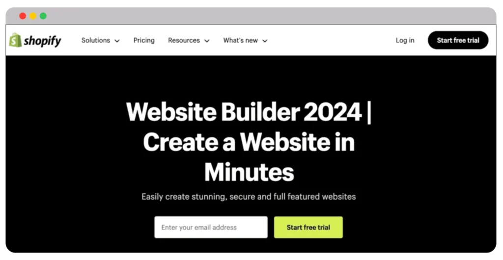 Wix vs Shopify 2024: Comparing 6 key areas 2 Shopify website