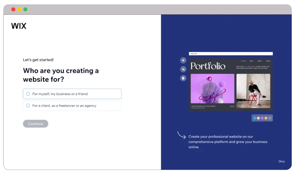 Wix getting started 1