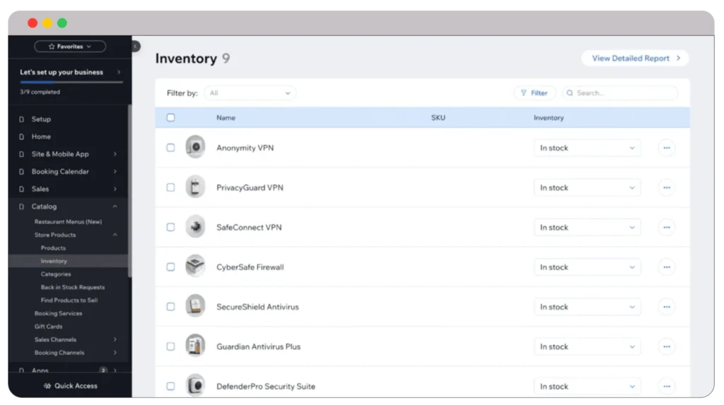 Wix vs Shopify 2024: Comparing 6 key areas 11 Wix inventory 1