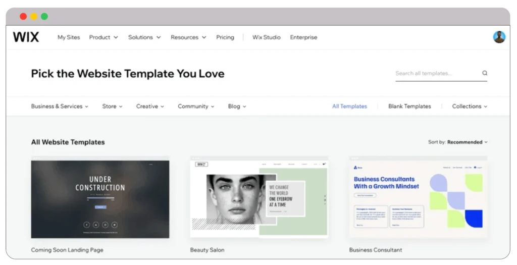 Wix vs Shopify 2024: Comparing 6 key areas 5 Wix vs shopify templates