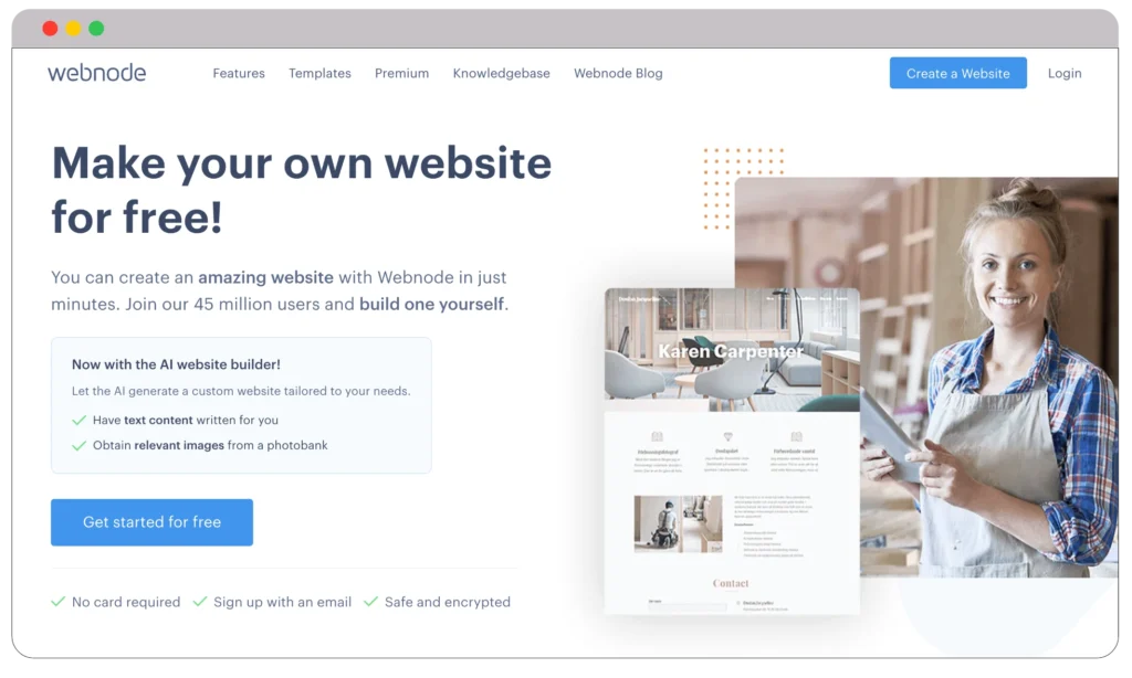 Wix website builder alternatives Webnode