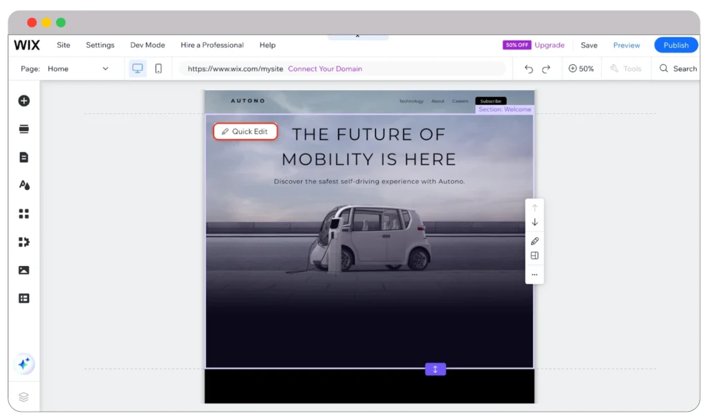 wix website editor 1