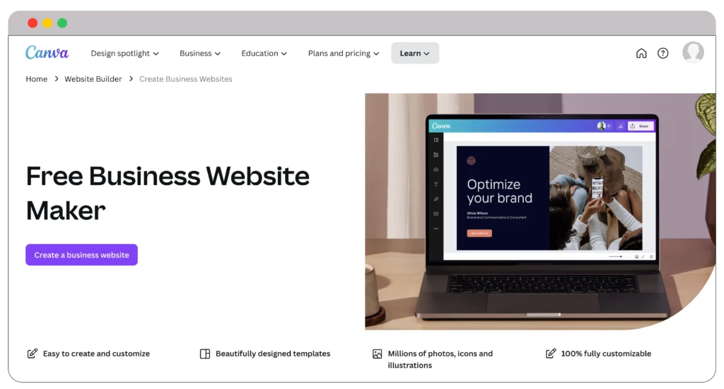 13 unique and Best Website Builder for Small Business in 2024 21 Canva