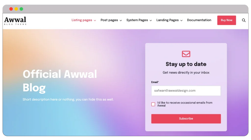 Awwal blog