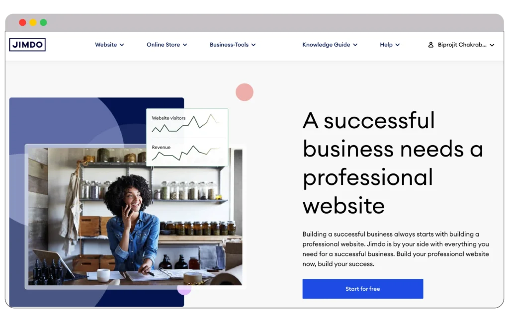 Jimdo website builder review