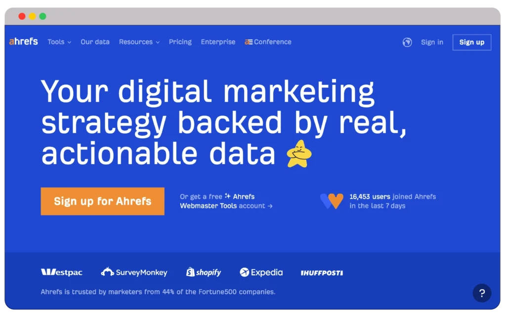 seo reporting tools ahrefs