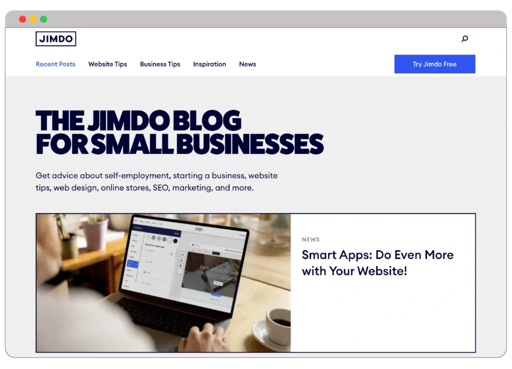Jimdo blog