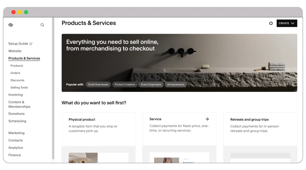 Squarespace eCommerce