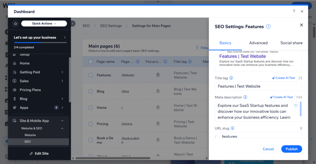 Wix Tutorial: Step-by-Step Guide to Build a Wix Website 11 Screenshot 2025 05 23 203031 e1748534058985